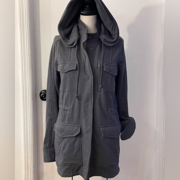 Hurley long sweat jacket / zip off hood - Picture 1 of 6